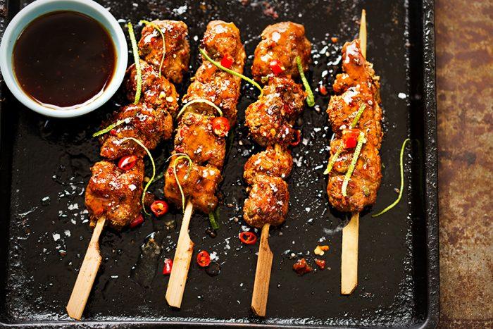 Teriyaki Tri Tip Skewers – Wellborn 2R Beef