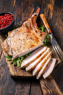 All-Natural Duroc Tomahawk Pork Chop
