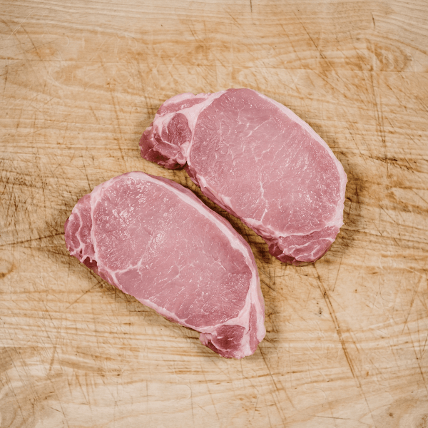 All - Natural Duroc Boneless Pork Chop - Wellborn 2R Beef