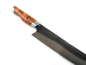 10" Carbon Steel Bread Knife - Wellborn 2R Beef