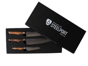 STEELPORT 3-Piece Essential Knife Set - Wellborn 2R Beef
