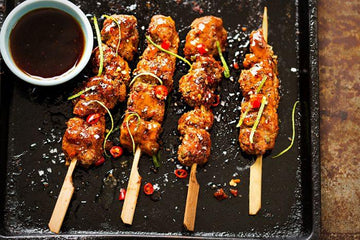 Teriyaki Tri Tip Skewers - Wellborn 2R Beef