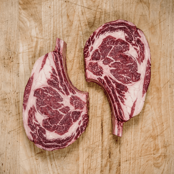 2 Pack of Bone - In Ribeyes 38 - 45oz - Wellborn 2R Beef