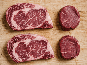 2 Ribeyes & 2 Tenderloin Filets Gift Box - Wellborn 2R Beef