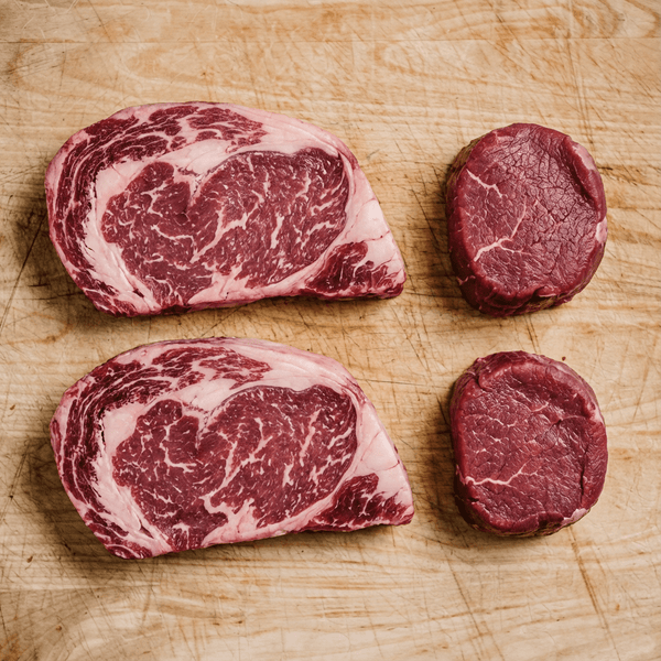 2 Ribeyes & 2 Tenderloin Filets Gift Box - Wellborn 2R Beef