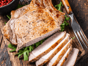 All - Natural Duroc Tomahawk Pork Chop - Wellborn 2R Beef