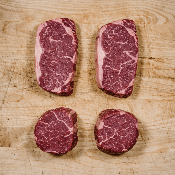 Filet and Sirloin Steak Set (4 Pack) - Wellborn 2R Beef