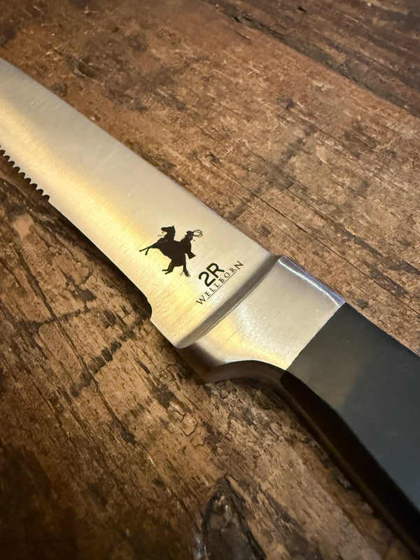 Premium Engraved Steak Knives - Wellborn 2R Beef