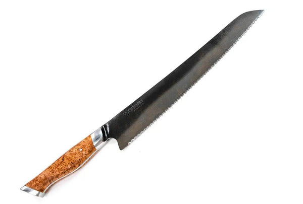 10" Carbon Steel Bread Knife - Wellborn 2R Beef