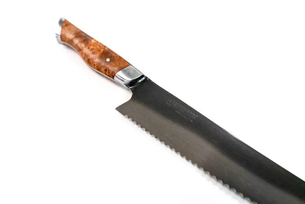 10" Carbon Steel Bread Knife - Wellborn 2R Beef