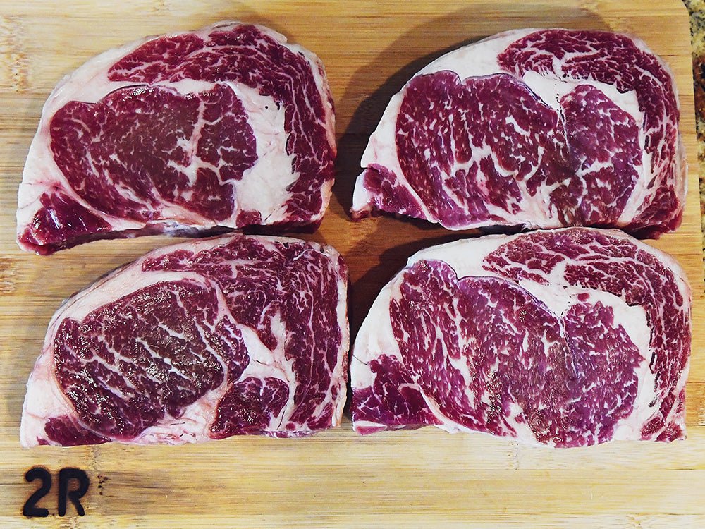 Buy 4 (12-13oz) Ribeye Steaks Gift Pack Online - Wellborn 2R Ranch